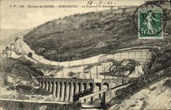 POSTAL Bonsecours de la VENDIMIA la tranvia de Bonsecours y del funicular