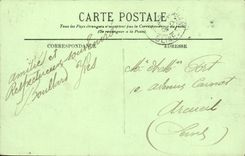 La POSTAL Dieppe de la VENDIMIA el embarcadero tiene L Heure de la marea