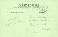 POSTAL Dieppe de la VENDIMIA la Campana torre portuaria y santa Jacques