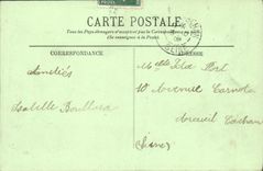 Panorama de Dieppe de la POSTAL de la VENDIMIA tomado de L iglesia Jacques Saint