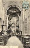 POSTAL Dieppe interior de la VENDIMIA de L iglesia de Pollet