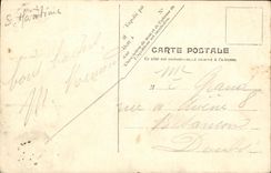 POSTAL Dieppe interior de la VENDIMIA de L iglesia de Pollet