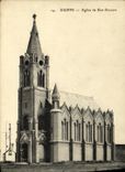 Iglesia de Dieppe de la POSTAL de la VENDIMIA de la buena ayuda