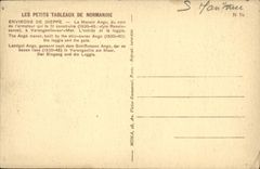 Alrededores de la POSTAL de la VENDIMIA de Dieppe el senorio Ango L entrado y la logia