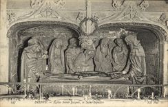 Sepulcro Saint santo de Jacques de la iglesia de Dieppe de la POSTAL de la VENDIMIA