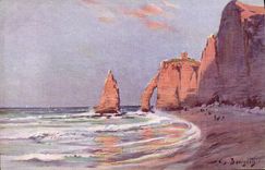 VINTAGE POSTCARD Etretat the Gate D Downstream and L Switches