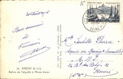 MODERN CARD Etretat of L switches has Low tide