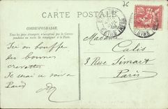 VINTAGE POSTCARD Etretat the Cliffs L Switches