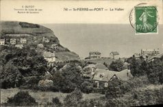 VINTAGE POSTCARD St Pierre in Port the Small valley