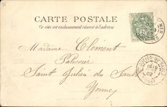 VINTAGE POSTCARD Trouville Eden Casino