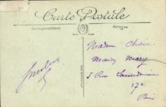 VINTAGE POSTCARD Trouville the Pier and the Beach has Low tide Lighthouse