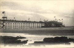 VINTAGE POSTCARD Trouville the Pier Contrejour Walk