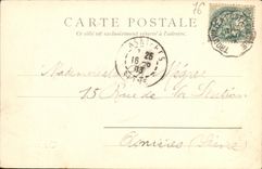 VINTAGE POSTCARD Casino or the large Trouville living room