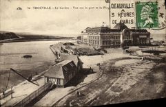 VINTAGE POSTCARD Trouville the Casino Seen on the Port and the Beach
