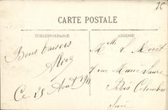 VINTAGE POSTCARD Trouville the Boat of Le Havre on the open sea Boat