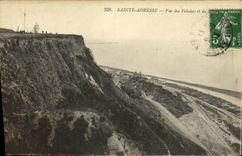 VINTAGE POSTCARD Sainte Address Seen of Cliffs