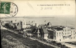 VINTAGE POSTCARD Palate of the Regattas of Nice Native of Le Havre