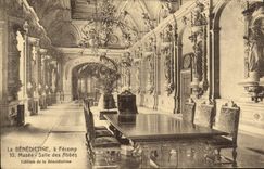 CPA La Benedictine a Fecamp Musee Salle des Abbes 
