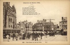 CPA Eu Place Carnot un jour de Foire 