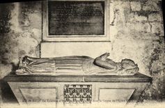 CPA Eu Le Tombeau d Ysabelle d Artois dans la crypte de l eglise Notre Dame
