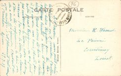 Coronas de Cornelio de la POSTAL de la VENDIMIA las pequenas Piedra construyeron la opinion de Croneille de la casa
