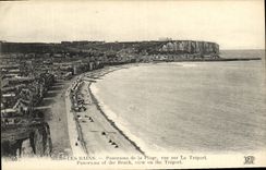 CPA Mers les Bains Panorama de la plage vue sur le Treport 