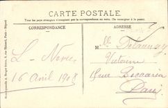 VINTAGE POSTCARD Gournay L church