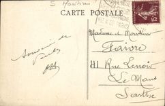 VINTAGE POSTCARD Weak Roses View Road of Sotteville