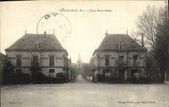 VINTAGE POSTCARD Eurville Places Notre Dame
