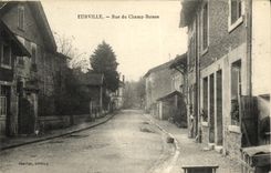 VINTAGE POSTCARD Eurville Street of the Field Drink