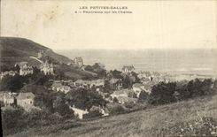 VINTAGE POSTCARD the Small Flagstones Panorama On the Country cottages