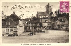 VINTAGE POSTCARD Fountain Dun the Place of the Market