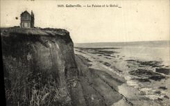 VINTAGE POSTCARD Quiberville the Cliff and the Strike