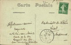 VINTAGE POSTCARD Quiberville the Cliff and the Strike