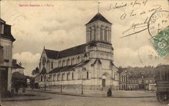 VINTAGE POSTCARD Holy Saens L Church