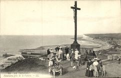 VINTAGE POSTCARD Treport Panorama taken of the cliff Ass