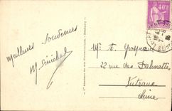 POSTAL Treport de la VENDIMIA el puerto y el districto de los barcos de la estacion