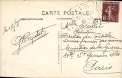 VINTAGE POSTCARD Treport the beach Seen Of the Rocks