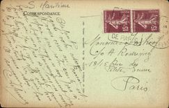 VINTAGE POSTCARD Treport the Pier the Lighthouse