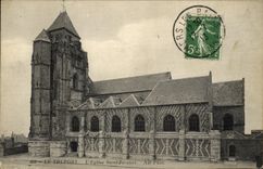 VINTAGE POSTCARD Treport L Church Holy Jacques