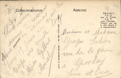 POSTAL Treport L de la VENDIMIA antes del puerto y de los barcos del acantilado