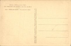 VINTAGE POSTCARD Treport Seen from of the station