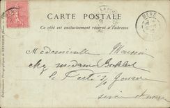 VINTAGE POSTCARD Treport the Beach has low water