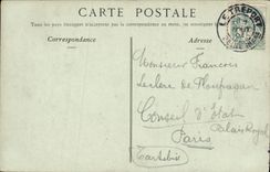 VINTAGE POSTCARD Treport the Casino Seen from of the Beach