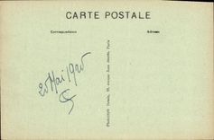 VINTAGE POSTCARD Crecy in Brie Behind L Church Towards Martin Saint