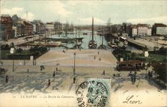 CPA Le Havre Le Bassin Du Commerce Bateaux
