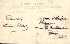 POSTAL Le Havre de la VENDIMIA un barco de tormenta