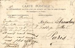 POSTAL Le Havre de la VENDIMIA la puerta de Gadelles