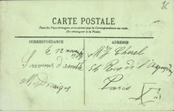 La POSTAL Le Havre de la VENDIMIA fija semaforico con el acantilado