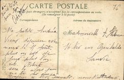 POSTAL Notre Dame Le Havre de la VENDIMIA de las inundaciones vistas del mar